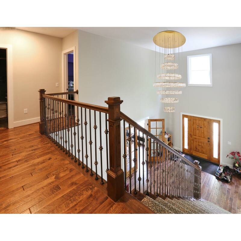 Madelyn 7-Light LED Chandelier Clear Royal Cut Crystal - 34"W X 38.3"H