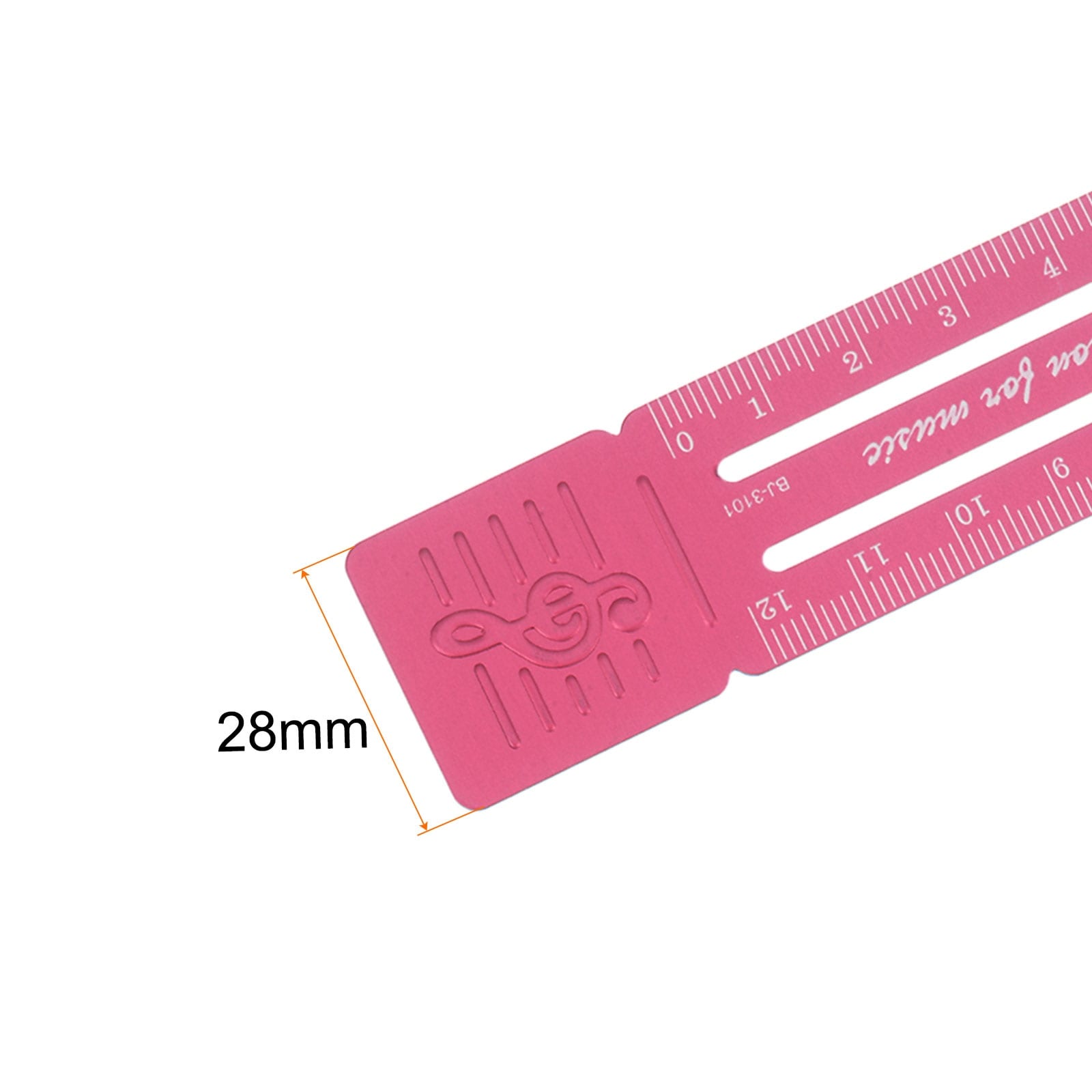 Straight Ruler Both Sides Scale Bookmark Measuring Tool