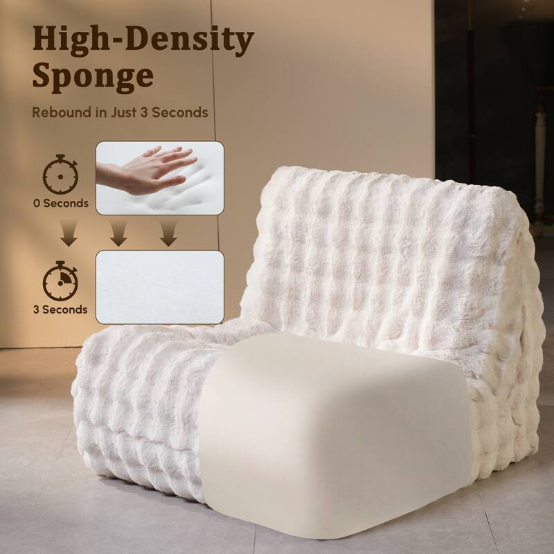 HOOOWOOO Lazy Floor Sofa Couch Corner Fireside Chair