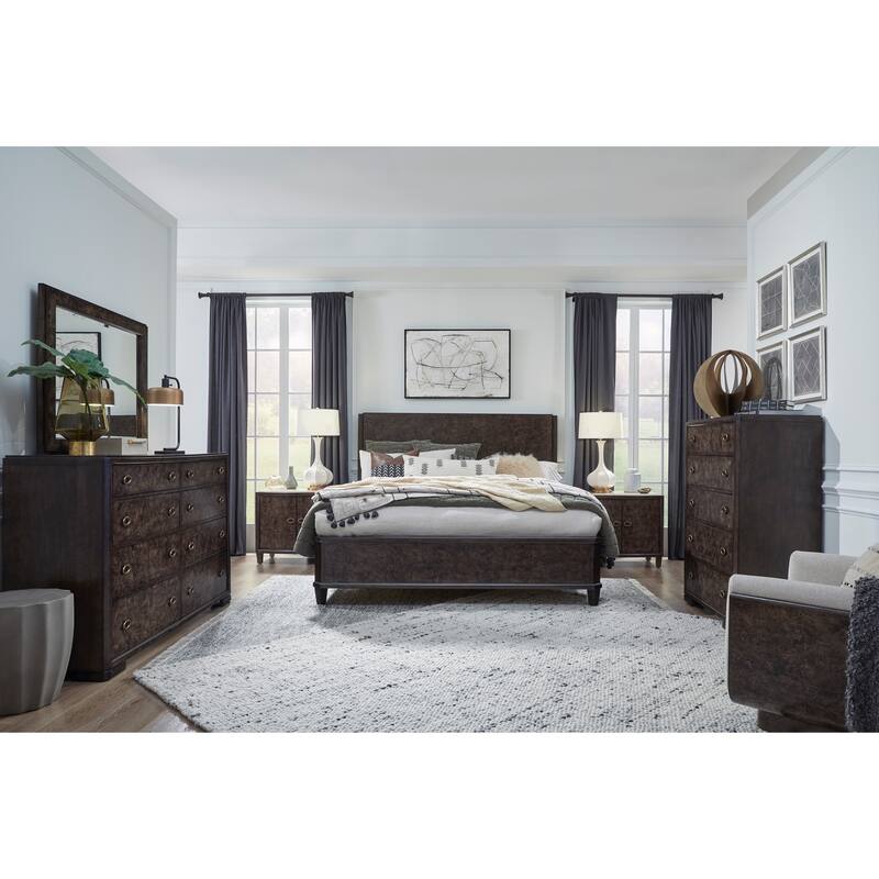 Magnussen Home Rowan Espresso Door Nightstand