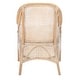 preview thumbnail 7 of 9, SAFAVIEH Charlie Grey WhiteWash/White Rattan Accent Chair with Cushion - 23.4" W x 24.8" L x 32.7" H