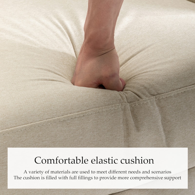 UIXE Upholstered Chenille/Boucle Swivel Glider Rocker Recliner