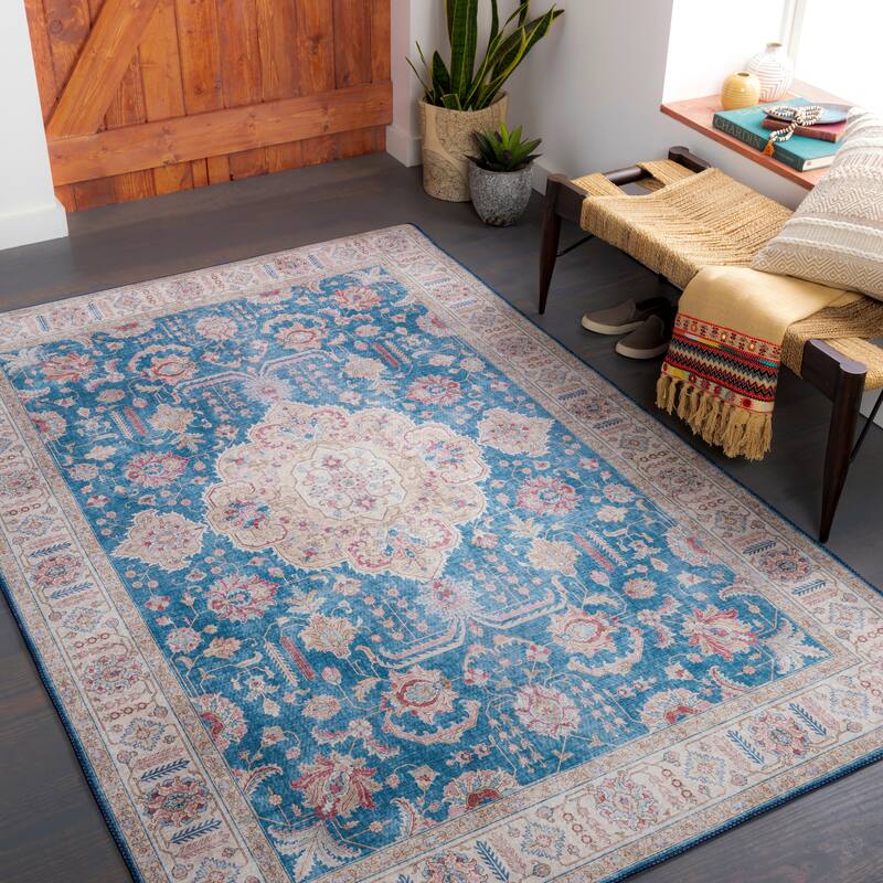 Livabliss Nydia Traditional Medallion Printed Area Rug