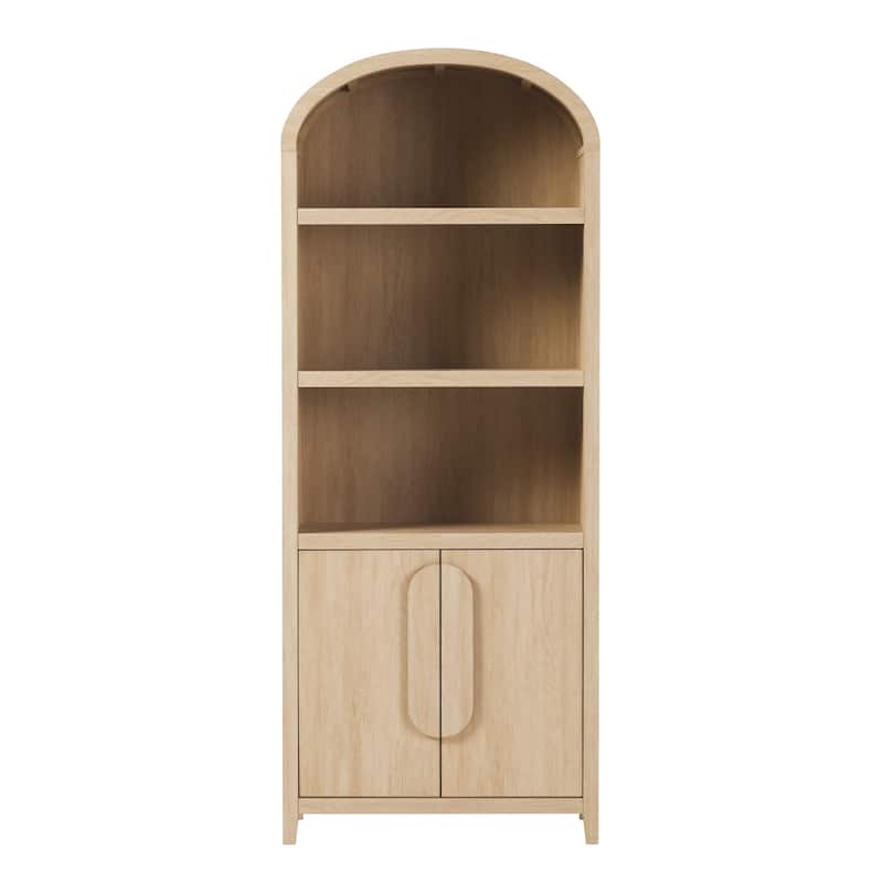 Middlebrook Designs 3 Shelf Open Arched Bookcase Cabinet