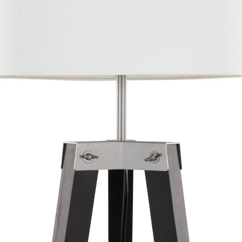 Carson Carrington Compass Tripod Floor Lamp with Shelf
