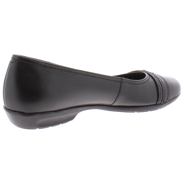 narrow black flats