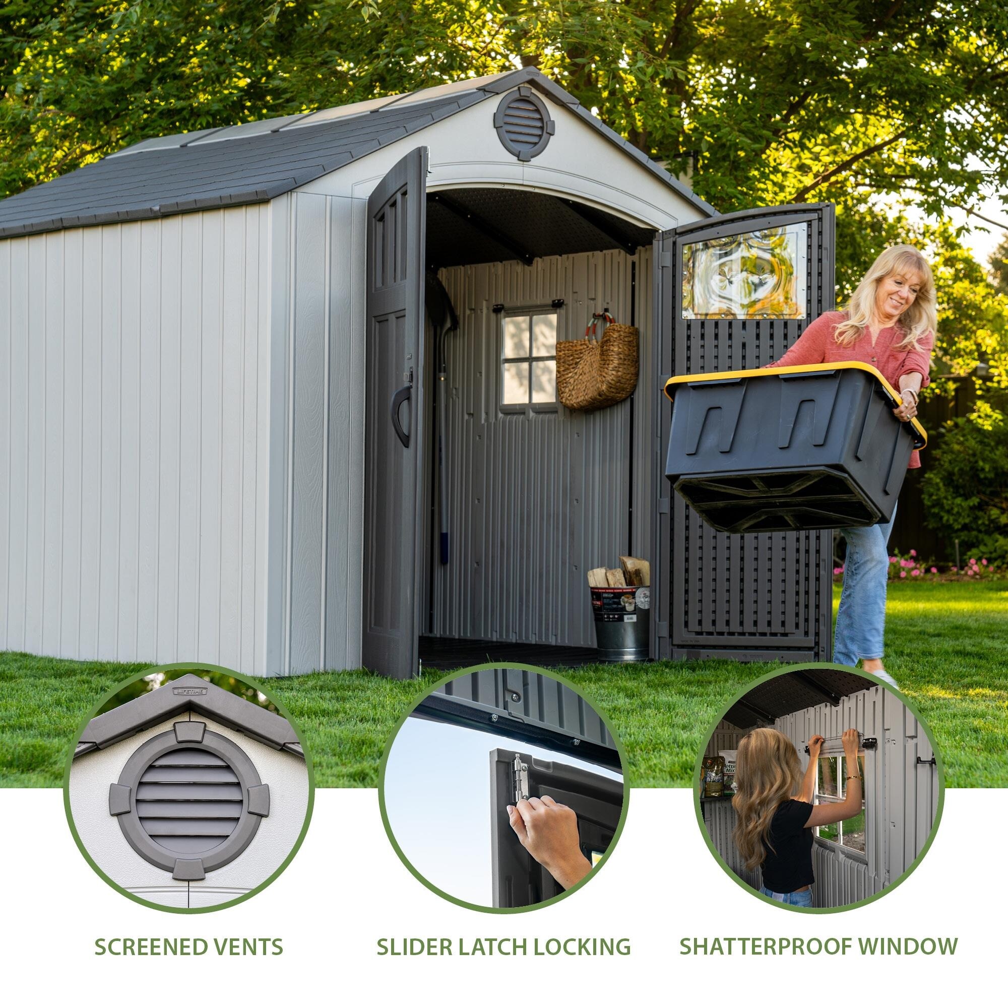 Lifetime Classic 8 Ft. x 10 Ft. Outdoor Storage Shed (60469