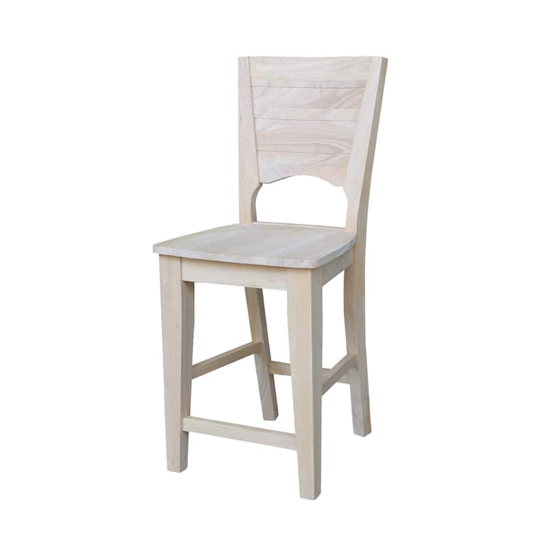 Canyon Unfinished Solid Wood Stool - Bar Height - 29-32 in.