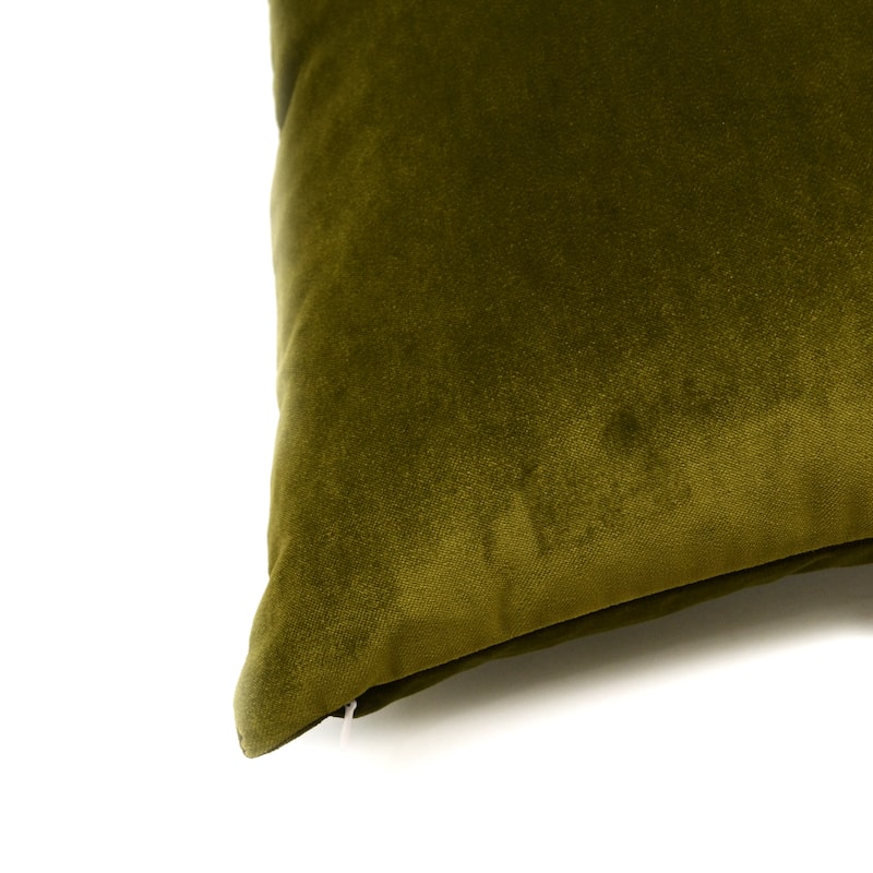 Jiti Premium Classic Olive Velvet Decorative Pillows