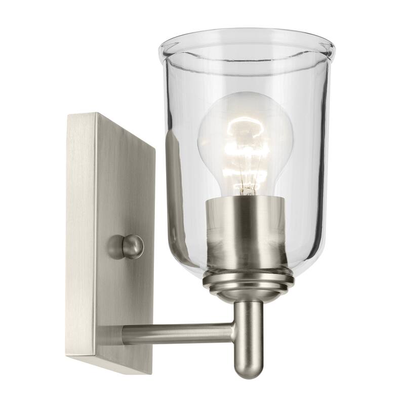 Kichler Lighting Shailene 1-Light Wall Sconce Light with Clear Glass