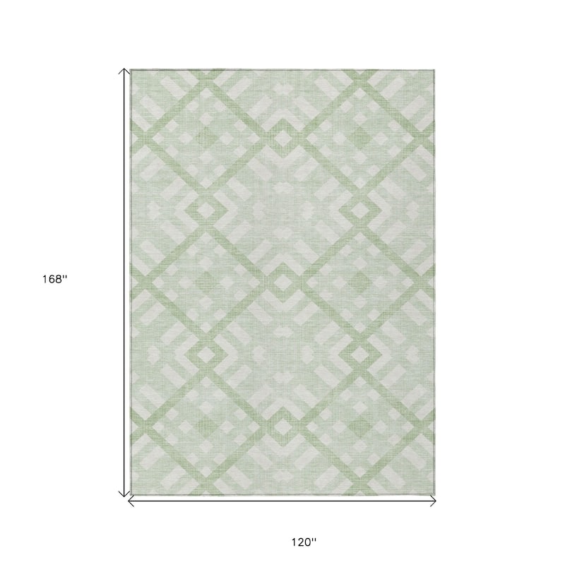 HomeRoots Geometric Transitional Rectangle Outdoor Rug