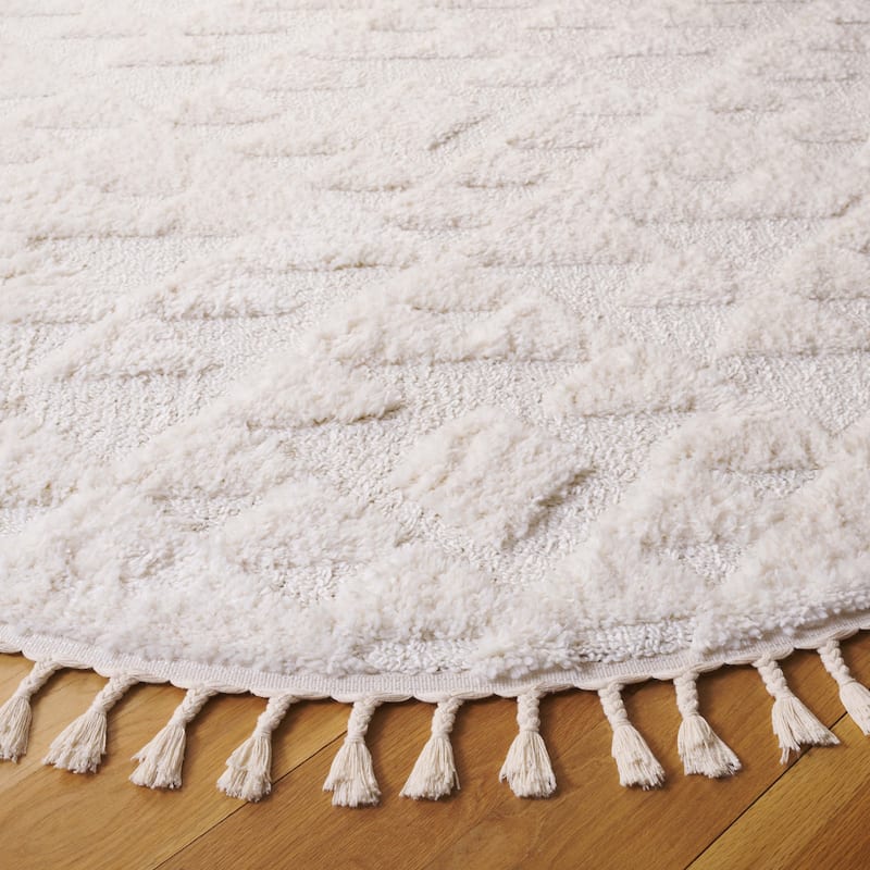 SAFAVIEH Moroccan Tassel Shag Kobi 2-inch Thick Rug