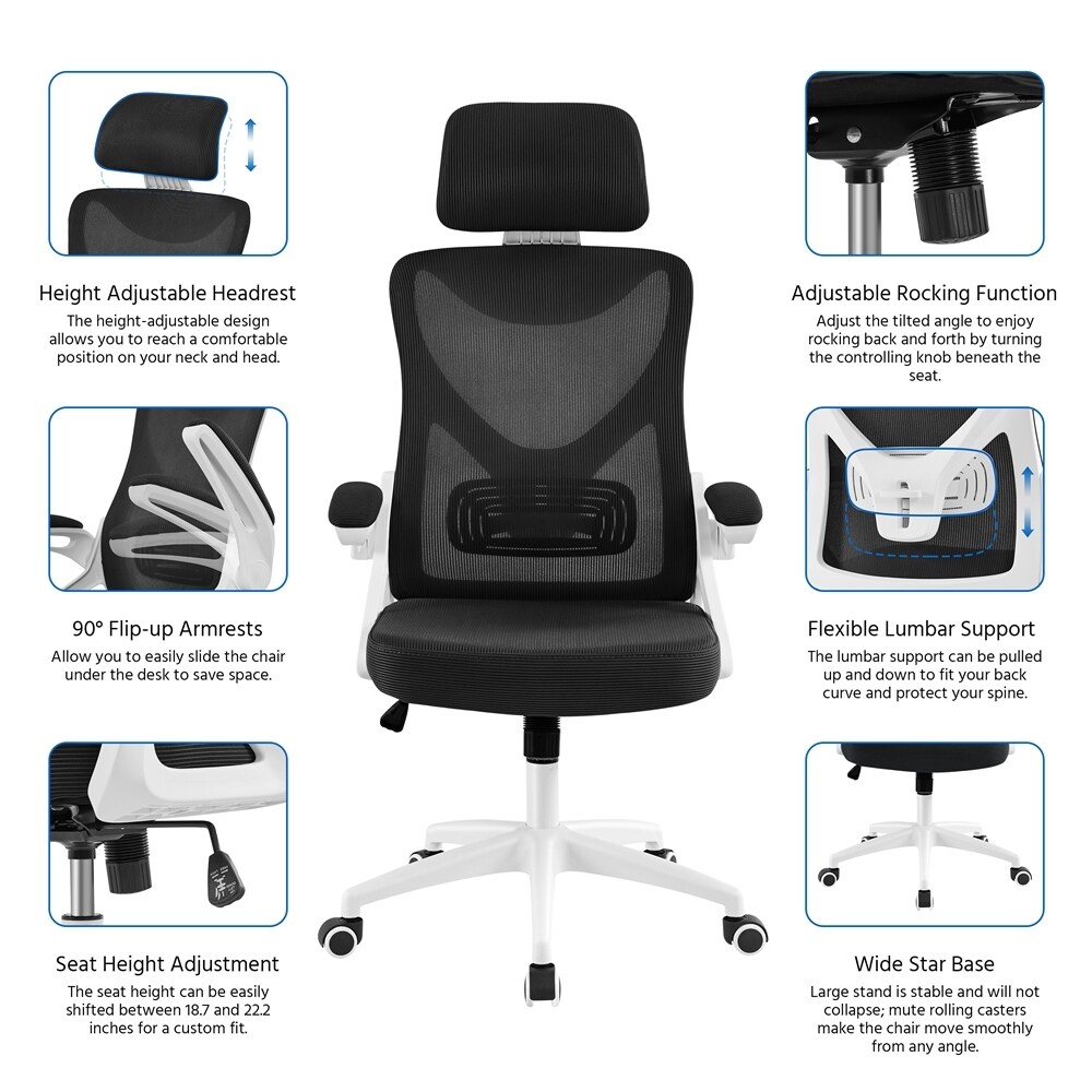 Berlman ergonomic high back mesh office chair sales