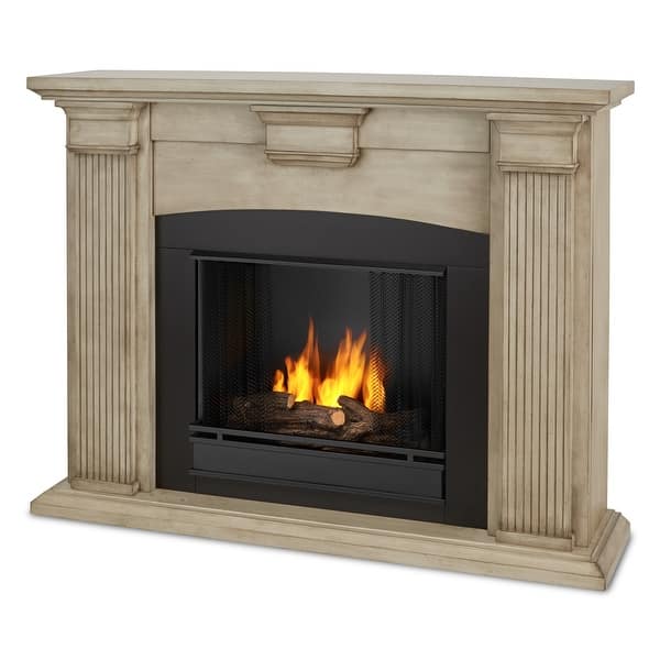 Shop Real Flame 7920 Dbw Adelaide Ventless Gel Fireplace In Dry
