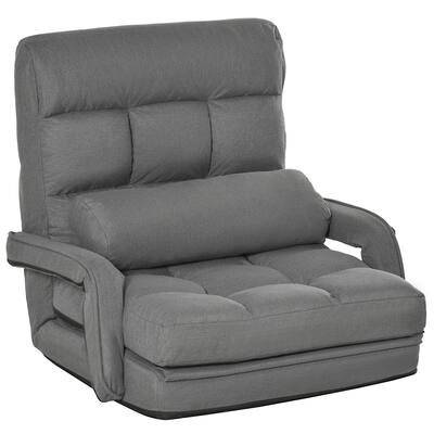 30.8" Folding Chaise Lounge Chair with Pillow