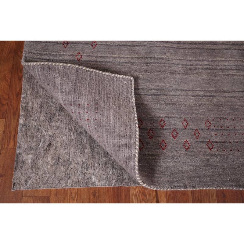 Gabbeh Indian Area Rug Handmade Wool Carpet - 5'2"x 7'10"