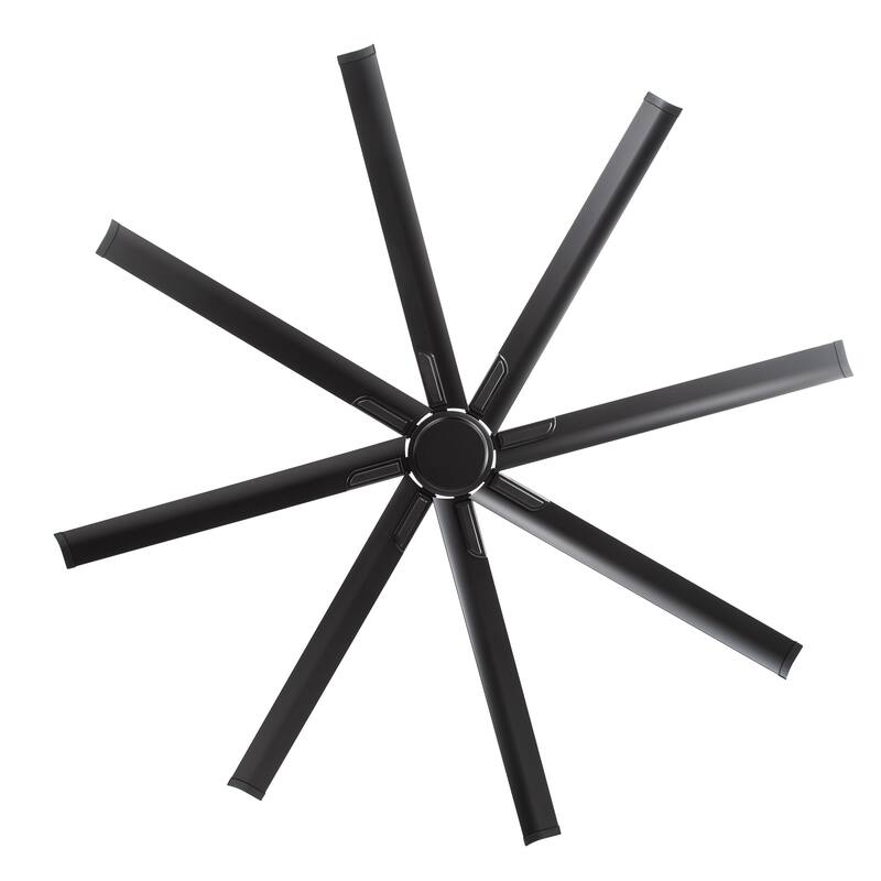 Large 72"/84"/96"/120" Black Ceiling Fan with Remote without Light-6/8 Aluminum Blades