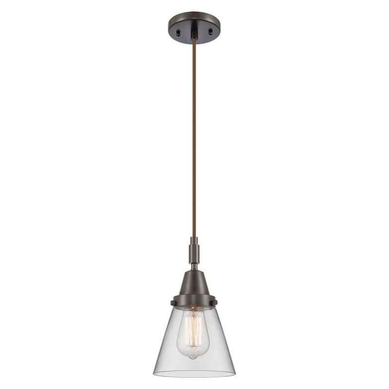 Innovations Lighting 447-1P-G62 Cone 6" Wide Mini Pendant with Clear