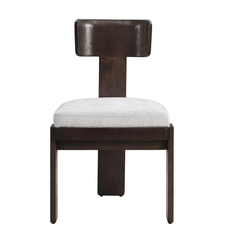 Upholstered Dining Chairs Set Of 2, Fabric Side Chairs With Seating Solid Rubber Wood Legs
