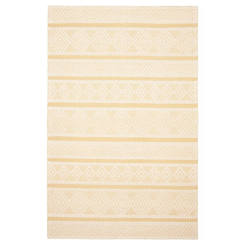 ECARPETGALLERY Braid weave Sienna Cream Wool Rug - 5'2 x 8'1 - Cream - 5'2 x 8'1