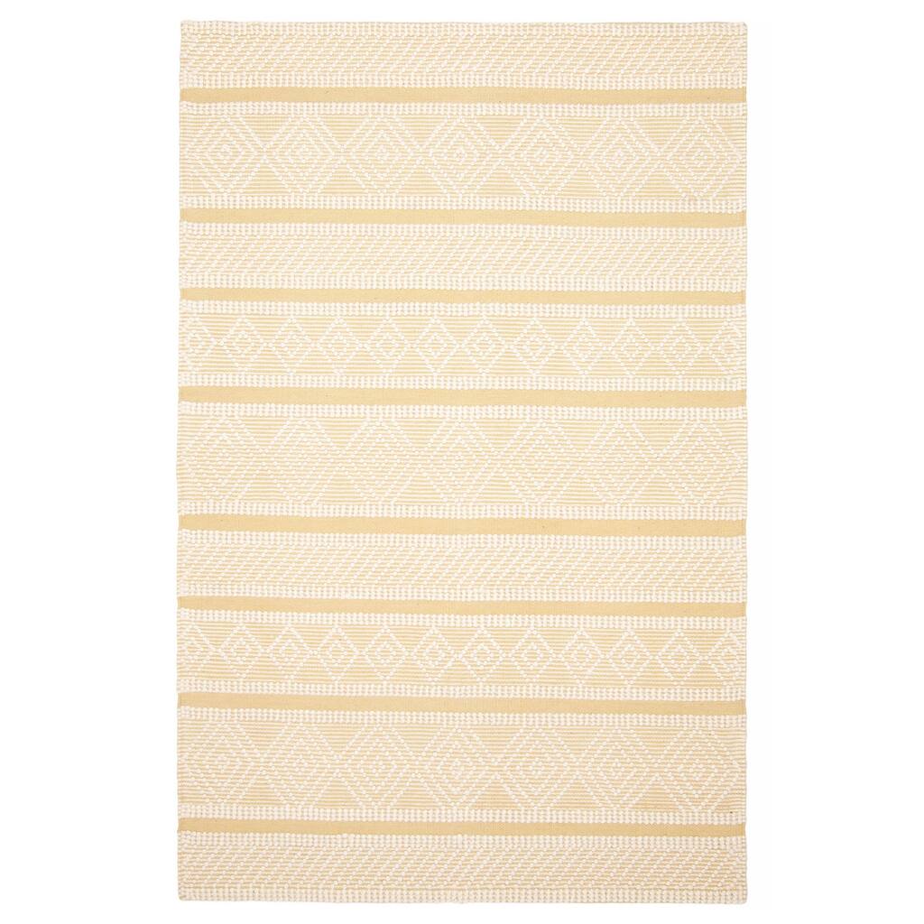 ECARPETGALLERY Braid weave Sienna Cream Wool Rug - 5'2 x 8'1
