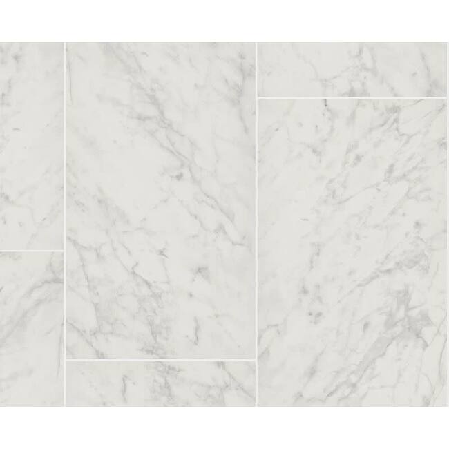 Shaw 524TS Prime Aura - 24" x 48" Rectangle Floor and Wall Tile - - Carrara Abisso