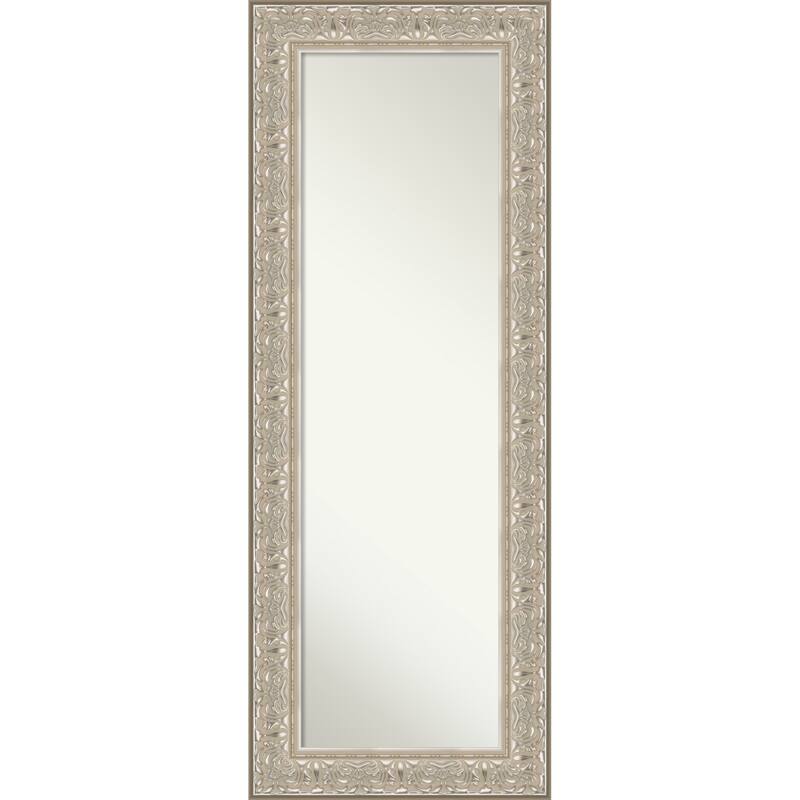 Luxe Non-Beveled Framed Full-Length On the Door Mirror