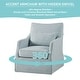 preview thumbnail 2 of 62, Martha Stewart London Upholstered Skirted Swivel Armchair with Lumbar Pillow