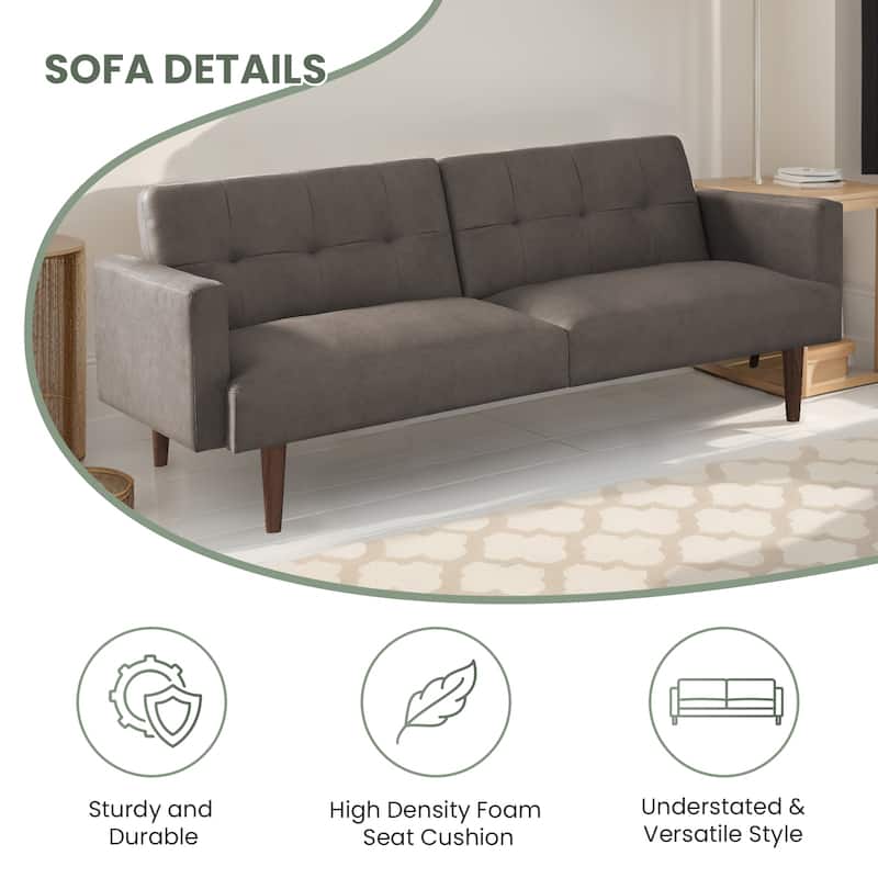 Indoor Sofa Bed with Adjustable Loveseat Couch
