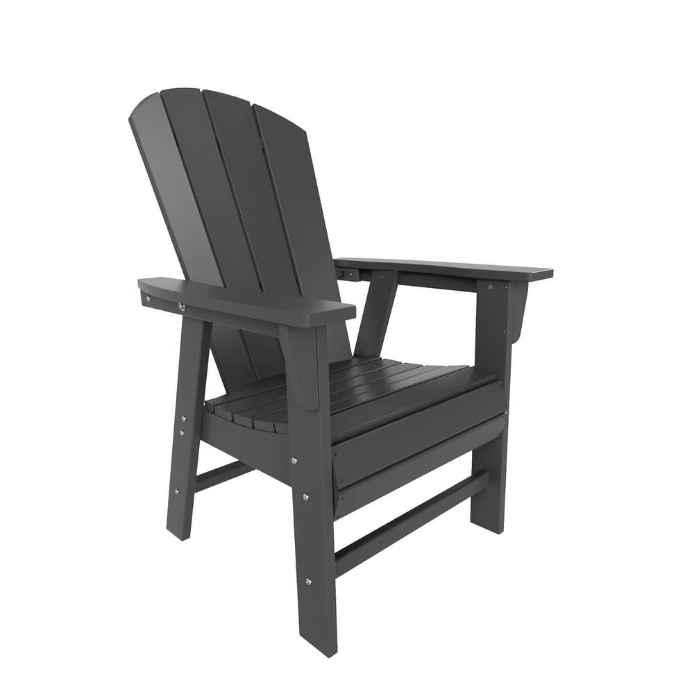 Laguna Hdpe All Weather Outdoor Patio Adirondack Dining Chair With Arms