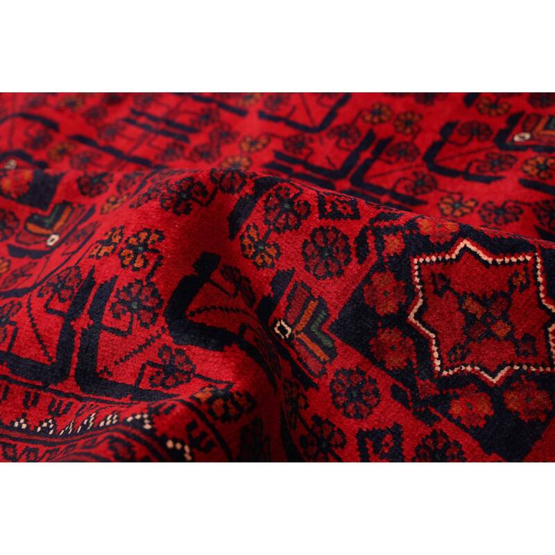 ECARPETGALLERY Hand-knotted Finest Khal Mohammadi Red Wool Rug - 9'11 x 13'0