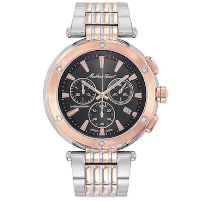 Mathey Tissot Men's Neptune Chrono Black Dial Watch - H912CHRN - 6 (36)