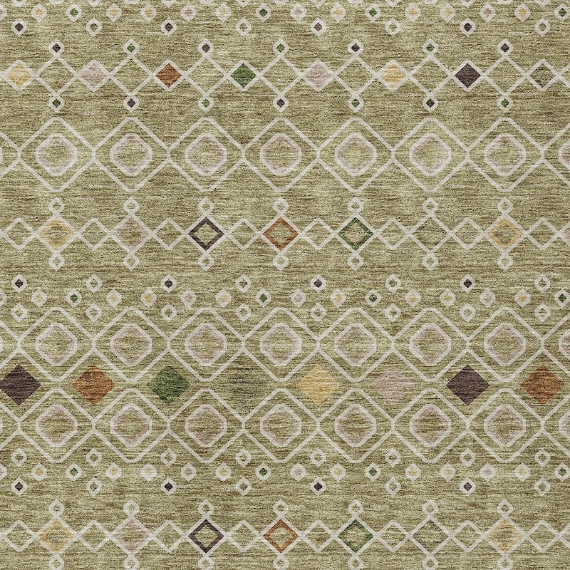 HomeRoots Geometric Modern Rectangle Outdoor Rug