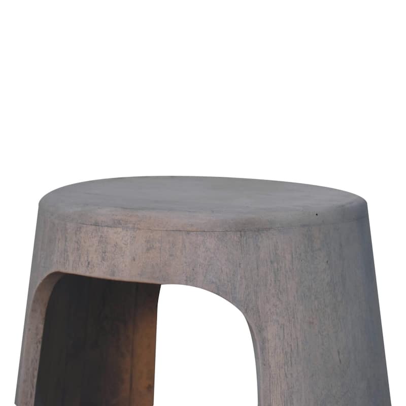 Solid Wood Acid Wash Side Table
