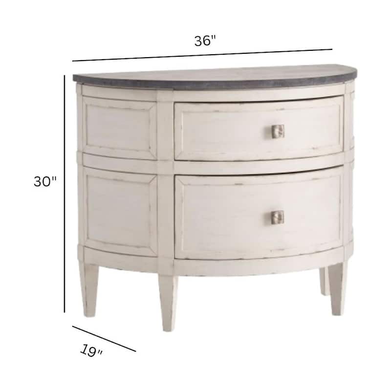 Magnussen Home Gardenia Bay White Accent Nightstand
