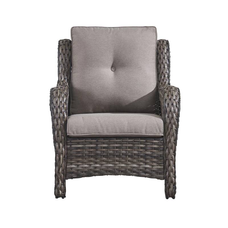 Gymojoy Outdoor Patio Rattan Chairs with Cushions Set of 2