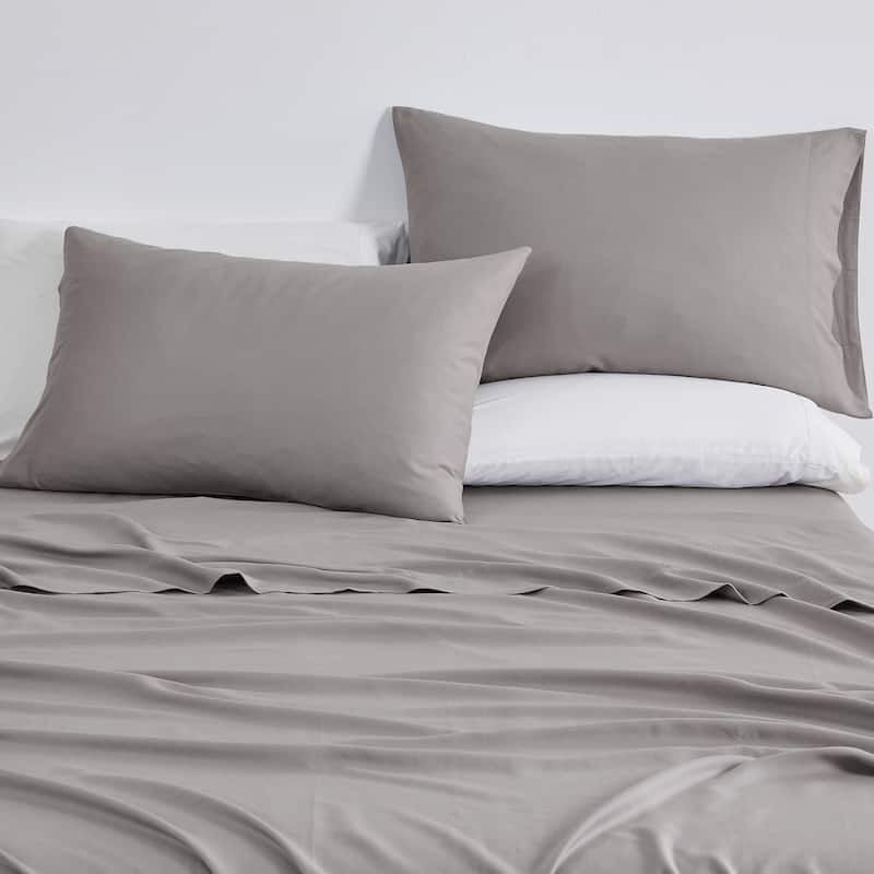 TENCEL Lyocell & Linen Blend 4-Piece Sheet Set.