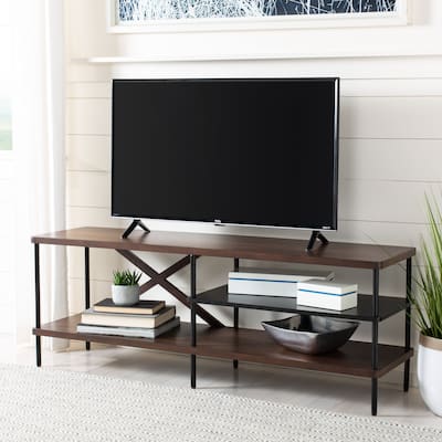 SAFAVIEH Bruno Industrial Media 55" TV Stand - 55.1" x 15" x 19.7"