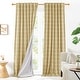 preview thumbnail 27 of 30, Deconovo Blackout Back Tab Bedroom Curtains 2 Panels 52 x 108 Inch - Yellow