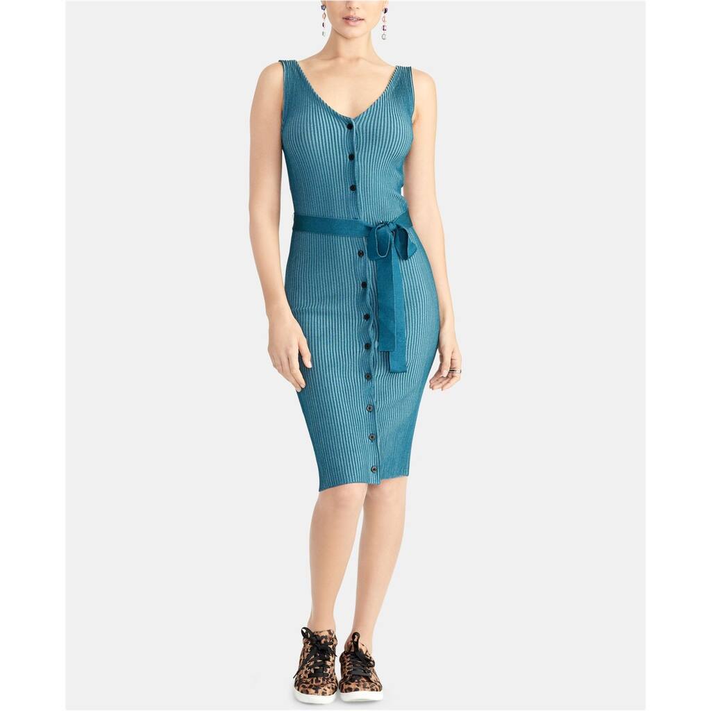 Rachel Roy Womens Bodycon Sweater Dress,, Blue, Medium