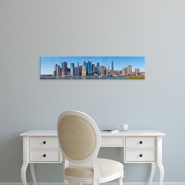 Easy Art Prints Panoramic Image 'Skyscrapers at the waterfront, Lower Manhattan, Manhattan, New York City' Canvas Art