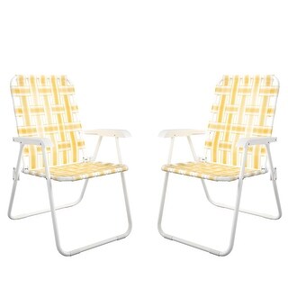 The Novogratz Poolside Gossip Collection Priscilla Folding Chair (2-Pack)