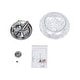 preview thumbnail 19 of 55, Modern Farmhouse 2-light Water Pattern Hammered Glass Flush Mount 9in
