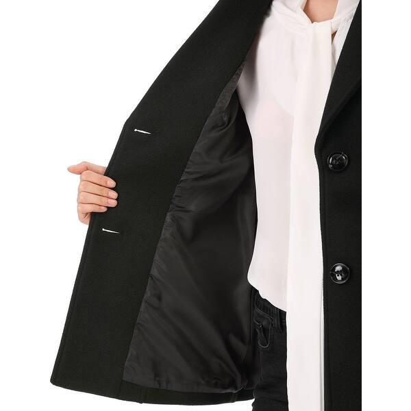 Shop Women S Winter Notched Lapel Belted Single Breasted Casual