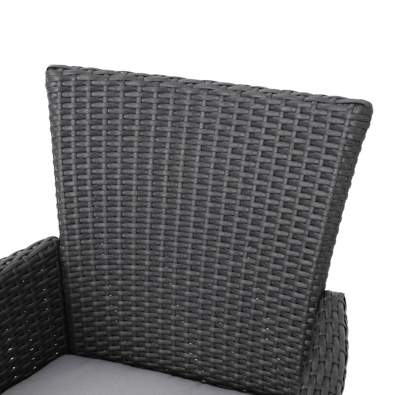 Aristo Outdoor 9-piece Square Wicker Dining Set with Cushions by Christopher Knight Home