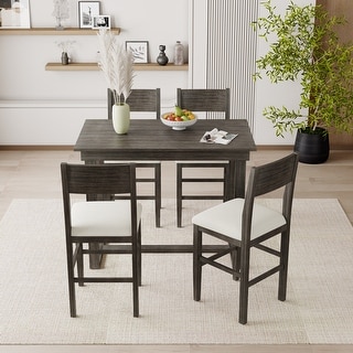 5-Piece Counter Height Dining Table Set - Bed Bath & Beyond - 36830419