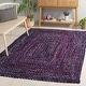 preview thumbnail 40 of 118, SAFAVIEH Georgine Handmade Braided Bohemian Cotton Rug 4' x 6' - Purple/Blue - Rectangle
