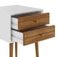 preview thumbnail 42 of 82, Nathan James Harper 2-Drawer Mid-Century Side Table