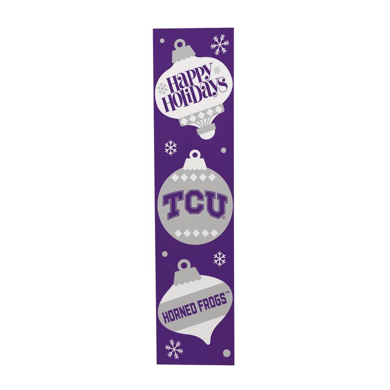 47" Double Sided Seasonal Porch Leaner, Texas Christian University - 47" x 11.25"