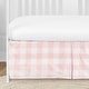 preview thumbnail 4 of 4, Pink Buffalo Plaid Check Girl 4-piece Nursery Crib Bedding Set - Blush and White Shabby Chic Woodland Rustic Country Farmhouse